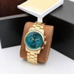 First Copy Michael Kors Bradshaw Gold Blue Dial Men’s Analog Watch