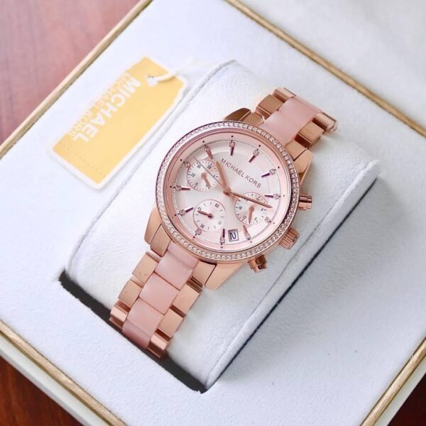 First Copy Michael Kors Parker Rose Gold Pink Women’s Analog Watch