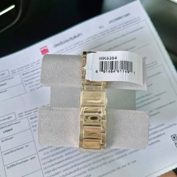 First Copy Michael Kors Parker Gold Crystal Bezel Women’s Analog Watch