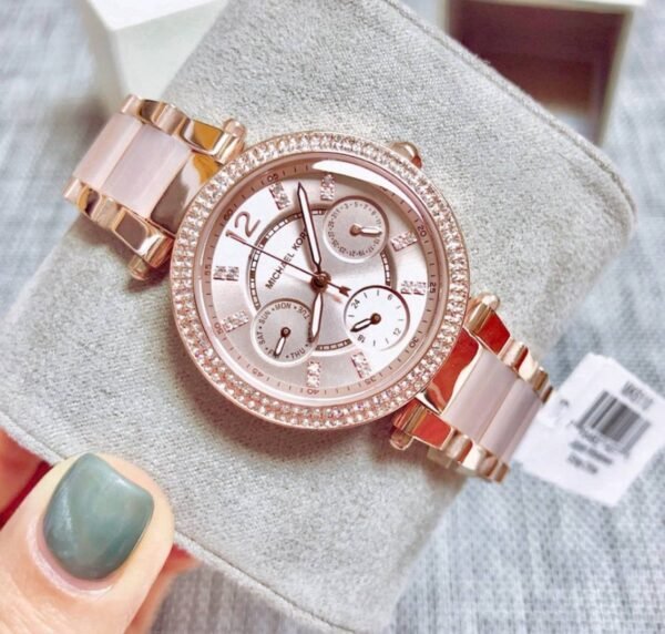 First Copy Michael Kors Parker Rose Gold Pink Women’s Analog Watch