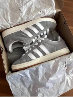 First Copy Adidas Gazelle Grey White Men’s Sneakers Premium Quality First Copy Shoes