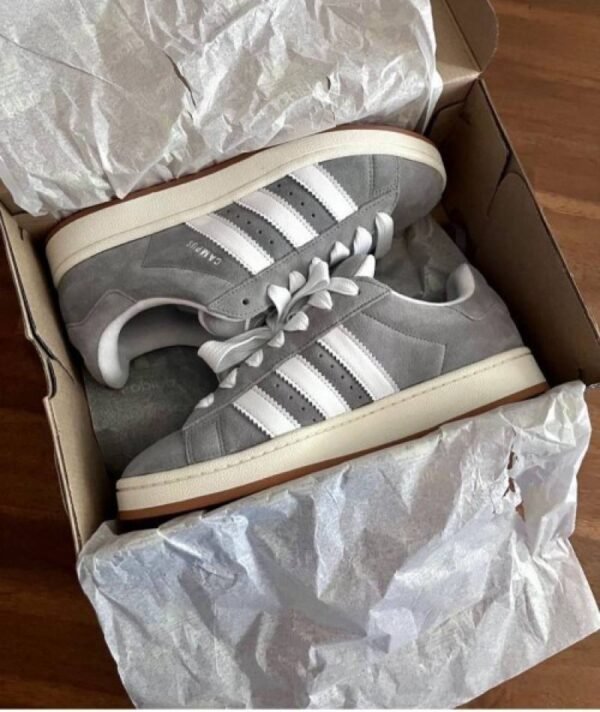 First Copy Adidas Gazelle Grey White Men’s Sneakers Premium Quality First Copy Shoes