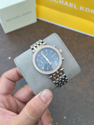 First Copy Michael Kors Darci Silver Blue Dial Women’s Analog Watch