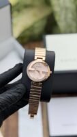 First Copy Gucci G-Timeless Rose Gold Pink Dial Women’s Analog Watch