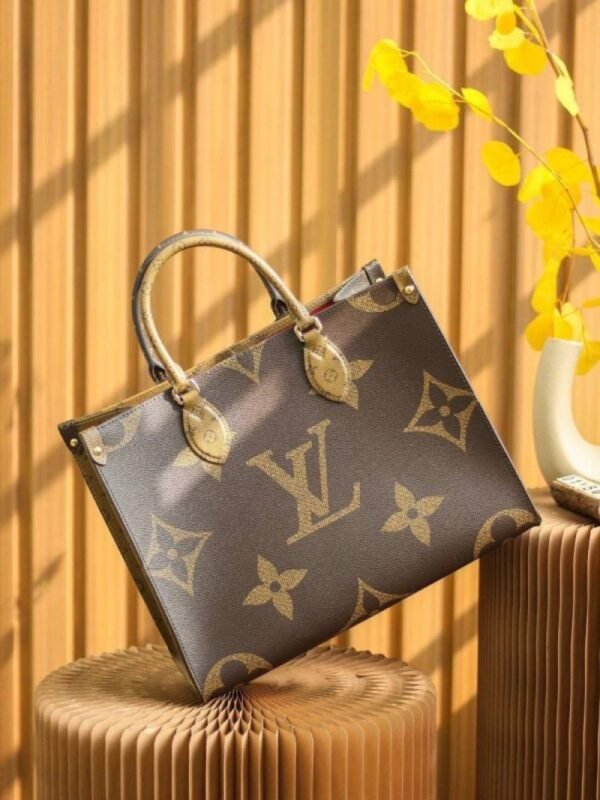First Copy Louis Vuitton Ladies Monogram Tote Bag Brown Premium Handbag