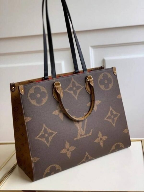 First Copy Louis Vuitton Ladies Monogram Tote Bag Brown Premium Handbag