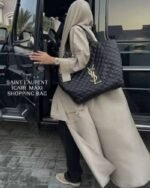 First Copy YSL Ladies Quilted Tote Bag With Matching Pouch Premium Handbag