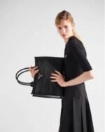 First Copy Prada Ladies Quilted Large Tote Bag Black Premium Handbag