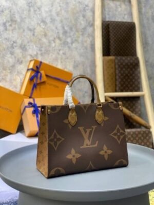 First Copy Louis Vuitton Ladies Mini Monogram Tote Bag Brown Premium Handbag
