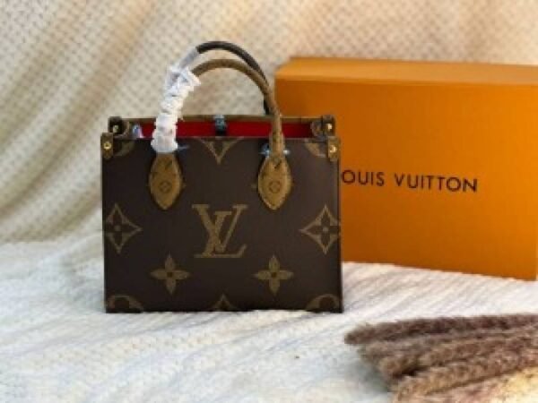 First Copy Louis Vuitton Ladies Mini Monogram Tote Bag Brown Premium Handbag