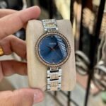 First Copy Fossil Blue Dial Two Tone Silver Gold Women’s Analog Watch