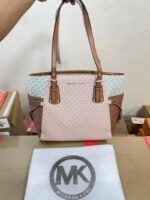 First Copy Michael Kors Ladies Signature Tote Bag Brown Premium Handbag