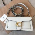 First Copy Hermes Style White Mini Top Handle Bag With Gold Lock And Premium Finish