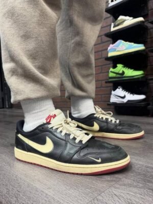 First Copy Nike Cortez Black Cream Men’s Sneakers