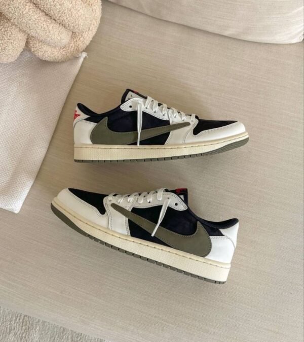 First Copy Nike Air Jordan 1 Low X Travis Scott Olive Green Semi UA