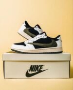 First Copy Nike Air Jordan 1 Low X Travis Scott Olive Green Semi UA