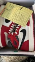First Copy Air Jordan Retro 1 High Lost And Found With OG Box Yellow Big OG Powder Blue Sole Semi UA