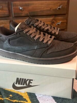 First Copy Nike X Travis Scott Air Jordan 1 Low OG Velvet Brown