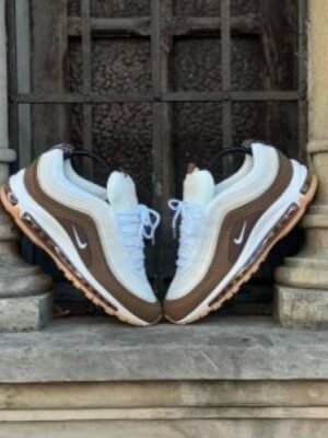 First Copy Nike Air Max 97 White Brown Men’s Sneakers