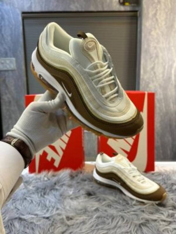 First Copy Nike Air Max 97 White Brown Men’s Sneakers
