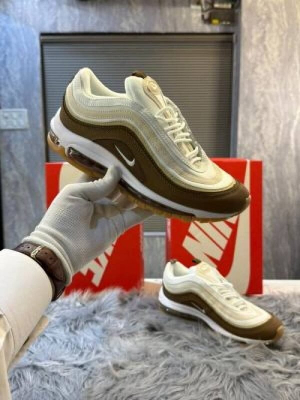 First Copy Nike Air Max 97 White Brown Men’s Sneakers