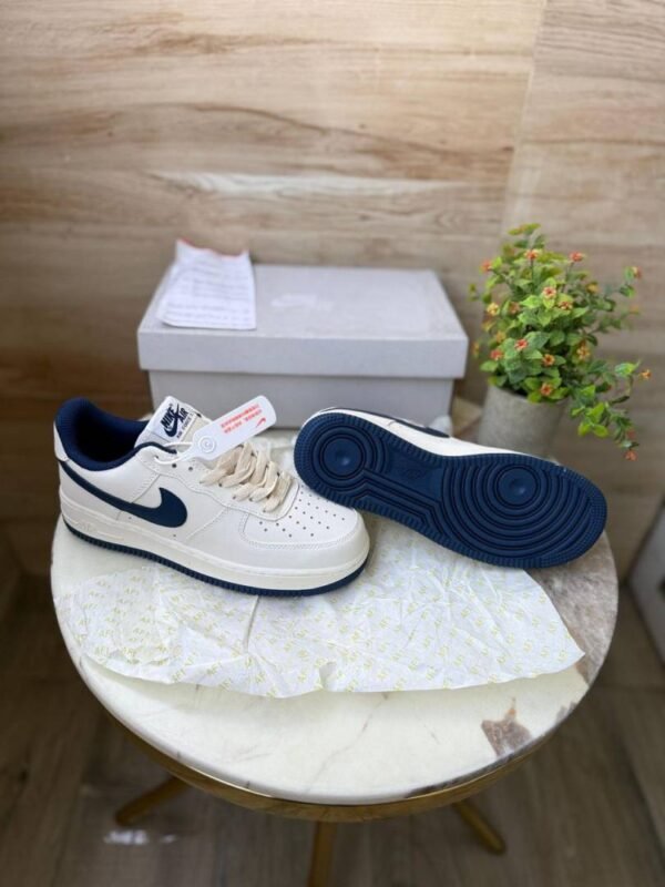 First Copy Nike Air Force 1 Low 07 White Midnight Navy Sneakers India