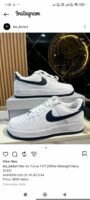 First Copy Nike Air Force 1 Low 07 White Midnight Navy Sneakers India