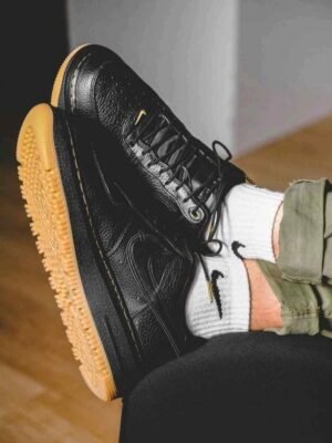 First Copy Nike Air Force 1 Luxe Black Gum Premium Quality