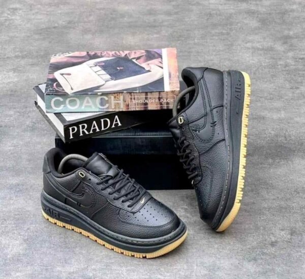 First Copy Nike Air Force 1 Luxe Black Gum Premium Quality