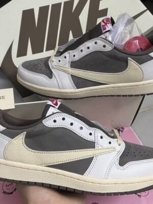 First Copy Air Jordan 1 Low Travis Scott Reverse Mocha Semi UA