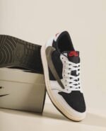 First Copy Air Jordan 1 Low X Travis Scott Olive Mini UA