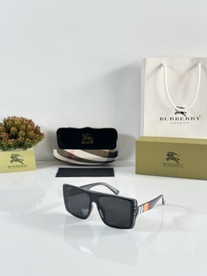 First Copy Burberry Black Square Unisex Sunglasses UV Protection Premium Quality