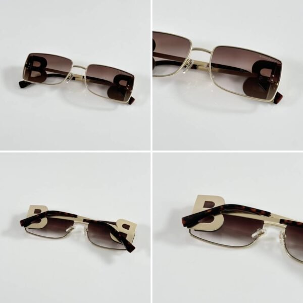 First Copy Burberry Beige Square Unisex Sunglasses UV Protection Premium Quality