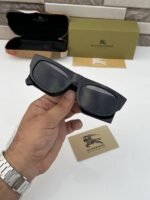 First Copy Burberry Black Square Unisex Sunglasses UV Protection Premium Quality Trending Style