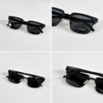 First Copy Burberry Black Square Unisex Sunglasses UV Protection Luxury Designer Style