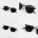 First Copy Burberry Black Round Unisex Sunglasses UV Protection Premium Quality