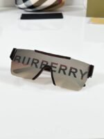 First Copy Burberry Silver Shield Unisex Sunglasses UV Protection Luxury Designer Style