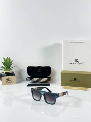 First Copy Burberry Green Square Unisex Sunglasses UV Protection Premium Quality Trending Style