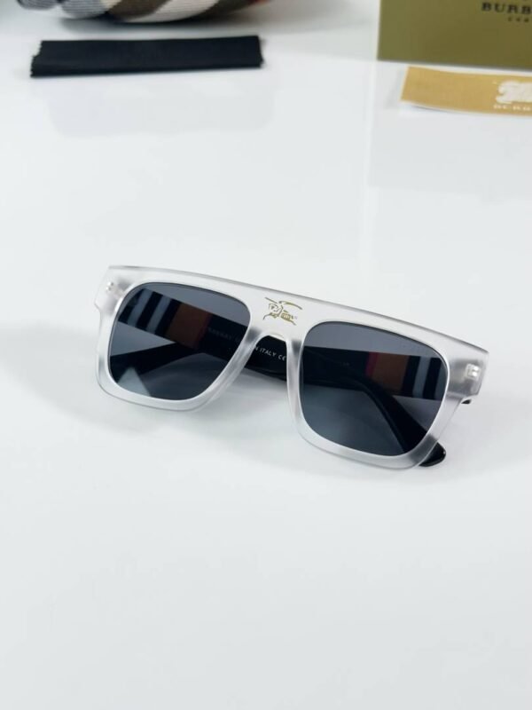 First Copy Burberry White Square Unisex Sunglasses UV Protection Premium Quality Trending Style