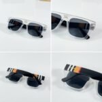 First Copy Burberry White Square Unisex Sunglasses UV Protection Premium Quality Trending Style