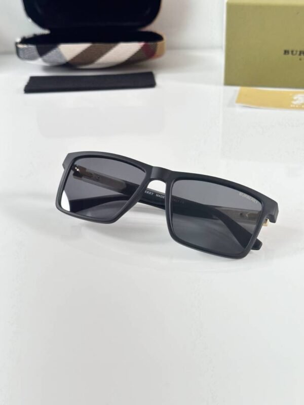 First Copy Burberry Style Square Black Sunglasses For Men UV Protection Premium Luxury Trending