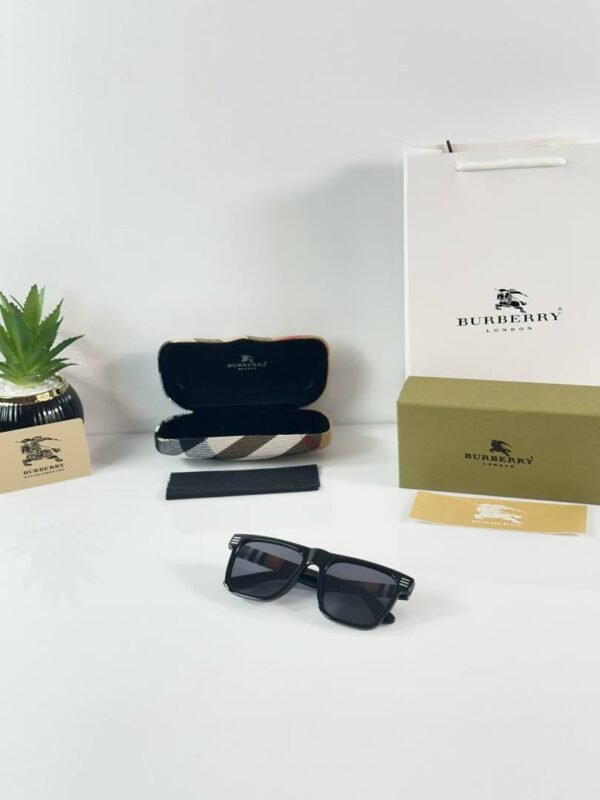 First Copy Burberry Black Square Unisex Sunglasses UV Protection Premium Quality Trending Style