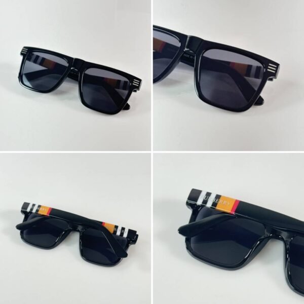 First Copy Burberry Black Square Unisex Sunglasses UV Protection Premium Quality Trending Style