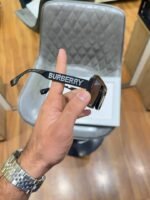 First Copy Burberry Black Rectangular Unisex Sunglasses UV Protection Premium Quality Trending Style