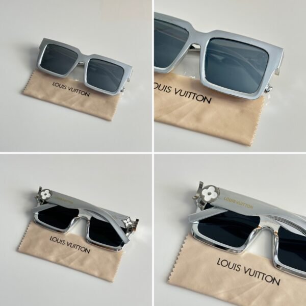 First Copy Louis Vuitton White Square Frame Men’s Sunglasses