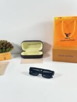 First Copy Louis Vuitton Black Square Frame Men’s Sunglasses