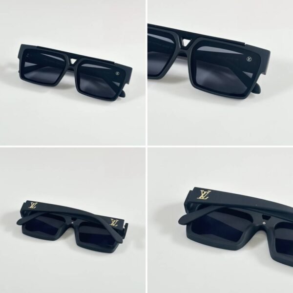 First Copy Louis Vuitton Black Square Frame Men’s Sunglasses