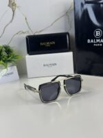 First Copy Balmain Aviator Black Sunglasses Grey Lens Unisex UV Protection