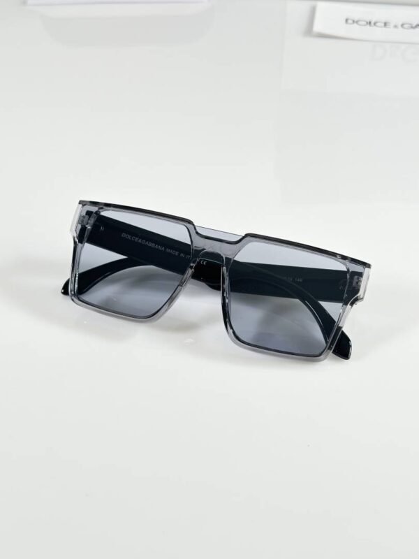 First Copy Dolce & Gabbana Grey Transparent Square Frame Men’s Sunglasses
