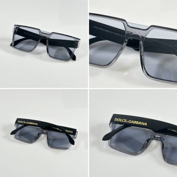 First Copy Dolce & Gabbana Grey Transparent Square Frame Men’s Sunglasses